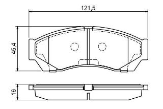 DİSK BALATA CİTY ROVER 1.4 0986495311 resmi