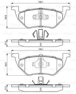 DİSK BALATA ARKA FORD MAVERICK MAZDA EFY52623ZA resmi