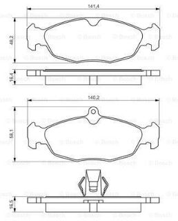 DİSK BALATA XJ 8 3.2 V8 32V 09.1997 - 08.2002; XJ 8 4.0 V8 32V 09.1997 - 08.2002; XJR 8 4.0 V8 32V K resmi
