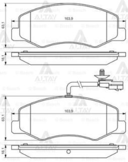 FREN DİSK BALATA ARKA ÇİFT TEKER JEST/MASTER/MOVANO 2.3 DCI-CDTİ 10> resmi
