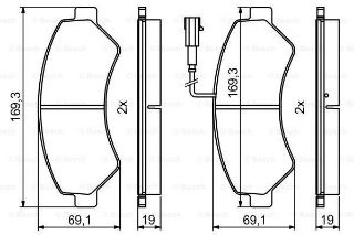 ÖN  FREN BALATASI DUCATO III BOXER III JUMPER III 2.2HDI / 2.2HDI / 3.0HDI 16Q / 20Q 06> KARSAN JEST resmi
