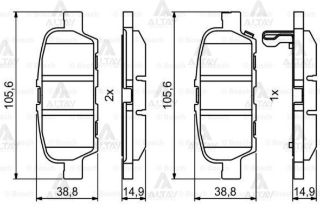 FREN BALATASI ARKA 1.6:1.2 DIGT:1.5 DCI JUKE (F15) : PULSAR (C13) 15- : GRAND VITARA (JT) 2.0/2.4/1.9 DDiS 09-15 10- resmi