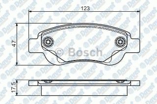 ÖN BALATA P107 05 P108 14 C1 1.0 1.4HDİ 05 1.0 1.2VTİ 14 TOYOTA AYGO 1.0 1.4 HDİ 05 0986TB2927 resmi