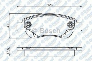 ÖN BALATA P107 05 P108 14 C1 1.0 1.4HDİ 05 1.0 1.2VTİ 14 TOYOTA AYGO 1.0 1.4 HDİ 05 0986TB2927 resmi