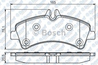 FREN BALATASI ARKA MERCEDES MB SPRINTER 5-T 906 509CDI 511CDI 515CDI 518CDI  06/06-  VW CRAFTER 50 2E 2.5 TDI 04/06- resmi