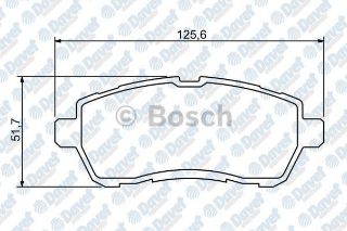 ÖN FREN DİSK BALATA ( FORD : FİESTA 2008- ) ( MAZDA - 2 08>12 ) resmi
