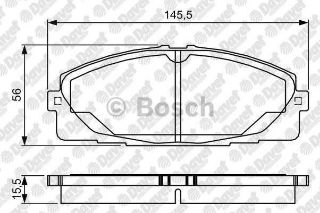 ÖN BALATA TOYOTA HİACE 2.5D-4D 05 0986TB3214 resmi