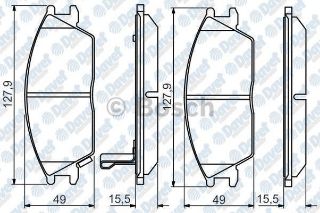 ÖN BALATA ACCENT II 1.3-1.5 01.00/11.05 CRDI GETZ 09.02/06.09 0986TB2116/0986TB2115 resmi