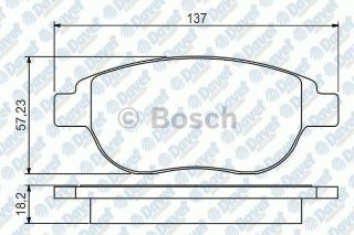 ÖN  FREN BALATASI C3 II C4 XSARA P1007 P207 P307 DOBLO 2006> resmi