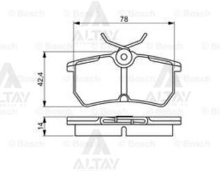 FREN BALATASI ARKA WVA 23353 FORD FİESTA 2012-> FİESTA V 05-08 FİESTA VI 2009-> FOCUS 98-05 DAW DBW DFW DNWE.N:0986TB2339 resmi