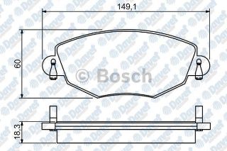 ÖN FREN DİSK BALATA ( FORD : MONDEO 01- ) resmi