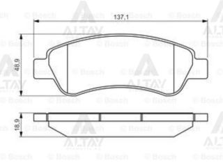 FREN DİSK BALATA TK. ARKA DUCATO BOXER JUMPER 2.2 2.3 3.0 MJT 06> resmi
