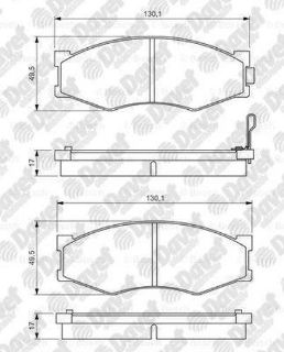 FREN BALATASI ÖN PİCK-UP D21 90>97 PİCK-UP D22 98>02 resmi