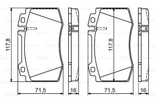 FREN BALATASI ÖN WVA 23271 MERCEDES MB CLK C20906/02- E SERISI W211 03/02- M SERISI W16302/98-06/05 S SERISI W22010/98- S SERISI COUPE C21503/99- SL R23010/01- resmi