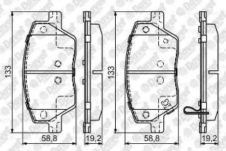 ÖN BALATA FIAT EGEA 1.3-1.4-1.6-1.6D resmi