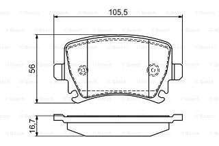 FREN BALATASI ARKA BM CADDY-PASSAT-GOLF-JETTA-A3-A4-A6-LEON 04- resmi