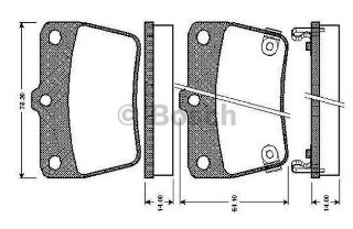 FREN BALATASI ARKA (78MM) RAV 4 I 2.0 4WD 94- resmi