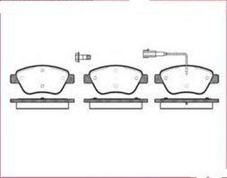 FREN BALATASI ÖN WVA 23705 FISLI LİNEA BRAVO SİENA PALİO ALBEA 1.2 1.4 1.6 01-> DOBLO 1.3D NEMO BİPPER FİORİNO resmi