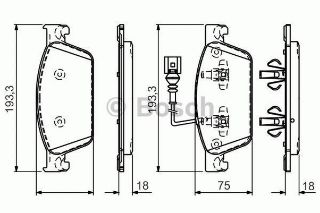 FREN BALATASI ÖN FİŞLİ TRANSPORTER T5 03> TRANSPORTER T6 15> BÜYÜK TİP resmi