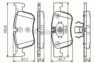 FREN BALATASI ÖN BMW 118I-120I  10-> 316I - 318I - 320I 11-> resmi