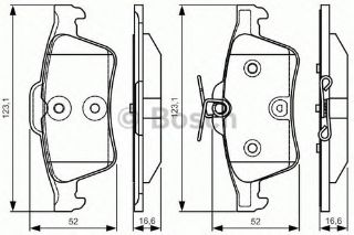 FREN BALATASI ARKA (123MM) 508 1.6 VTI 10- resmi