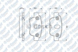 FREN BALATASI ARKA COROLLA VERSO 04>07 AVENSİS 03>08 1.6 resmi