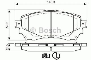 FREN BALATASI ÖN MAZDA6 SEDAN 2.0 2.2 2.5 12-> resmi