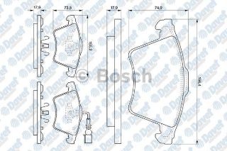 ÖN BALATA FİŞLİ TRANSPORTER T5 16 JANT YM KALIN 03 resmi