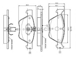 FREN BALATASI ÖN (156MM) C208 A208 W210 W211 W220 resmi