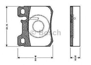 FREN BALATASI ARKA (61MM) C SERISI (W202) C 280 93- resmi