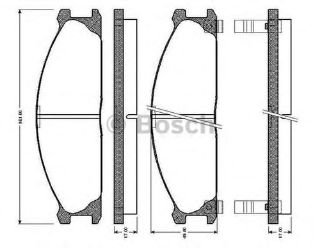 FREN BALATASI ÖN (160MM)  PİCK-UP (D21) 2.4 4WD 92- resmi