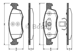 FREN BALATASI ÖN WVA 24673 DACİA LOGAN MCV 1.5DCI 1.6 16V 06-09 resmi