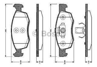 FREN BALATASI ÖN WVA 24673 DACİA LOGAN MCV 1.5DCI 1.6 16V 06-09 resmi