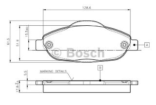 FREN BALATASI ÖN WVA 24660 PEUGEOT P308 07.2007-  1.4 16V 1.6 16V 1.6HDI resmi