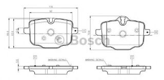 FREN BALATASI ARKA (BMW F10-25  G11-30 )2456101 resmi