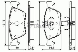 FREN BALATASI ON DISK [WVA 21664] (MERCEDES: C CLASS BERLINA W202 S202 93-00) resmi