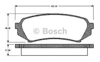 FREN BALATASI ARKA (123mm) LAND CRUISER  4.7 4.2 98- resmi