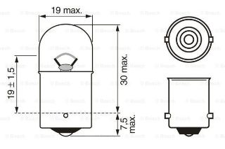 SİNYAL AMPULÜ 12V 5W 67 VECTRA A - VECTRA B - ASTRA F - CORSA B resmi