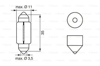 SOFİT AMPUL 24V 5W resmi