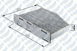 POLEN FİLTRESİ GOLF5  JETTA  PASSAT  CADDY  A3  LEON  TİGUAN  OCTAVIA 04-12 KARBONSUZ resmi