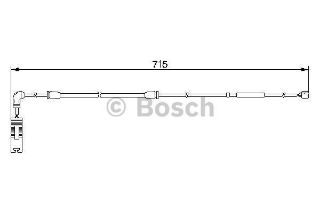 FREN İKAZ KABLOSU (715MM) E53 X5 00- M54 B30 (306S3) resmi