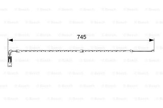 FREN İKAZ KABLOSU (740MM) XE E83 0104  05- N46 B20 B resmi