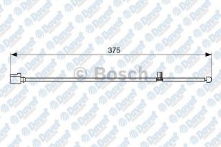 ÖN BALATA FİŞİ İKAZ KABLOSU VW TOUAREG 3.6 V6 FSI-4.2 V8 FSI 05-10 BHK-BHL resmi