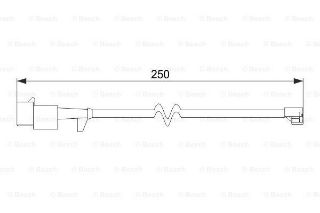 DİSK BALATA İKAZ KABLOSU (250MM) resmi