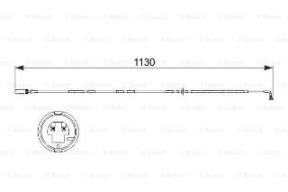 DİSK BALATA İKAZ KABLOSU ARKA (1120MM) resmi