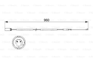 DİSK BALATA İKAZ KABLOSU ARKA (950MM) resmi