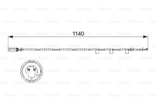DİSK BALATA İKAZ KABLOSU ARKA (1128MM) resmi