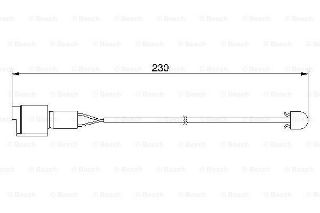 FREN İKAZ KABLOSU (230MM) E24 E28 E30 E32 E34 85- S38 B35 (356ED) resmi