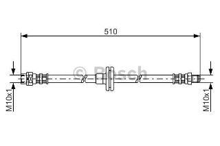 FREN HORTUMU; ÖN. 510.00 MM resmi