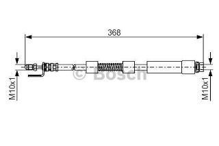 ÖN FREN HORTUMU;368.00 MM CONNECT 1.8 TDCİ resmi